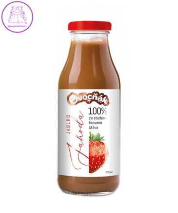 Mošt Jablko,jahoda sklo 330ml Ovocňák 5441