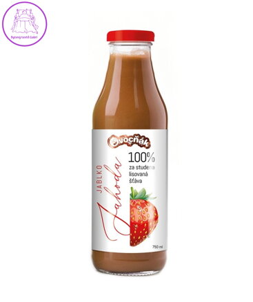 Mošt Jablko, jahoda sklo 750ml Ovocňák 5446