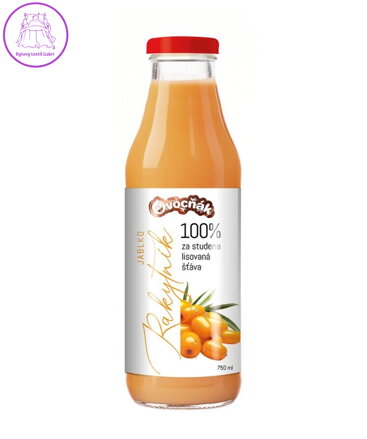 Mošt Jablko, rakytník sklo 750 ml Ovocňák  5447