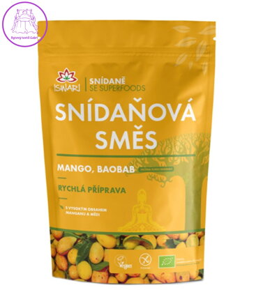 Snídaňová směs - Mango,baobab BIO 300g Iswari bez lepku 5459