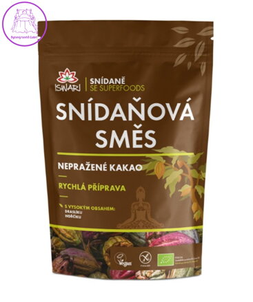 Snídaňová směs - Nepražené kakao BIO 300g Iswari bez lepku  5461