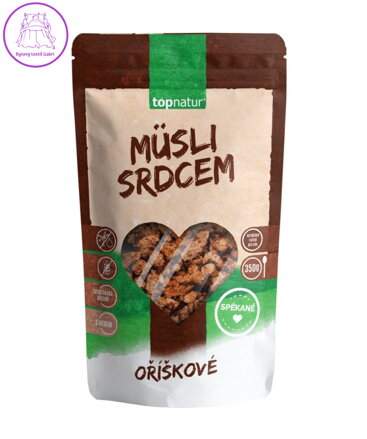 Müsli srdcem spékané oříškové 350g Topnatur bez lepku 5699