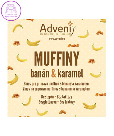 Směs na MUFFINY banán 280g Adveni bez lepku 5906
