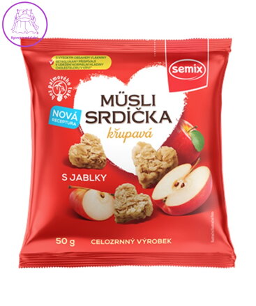 Müsli srdíčka s jablky 50g Semix 5933