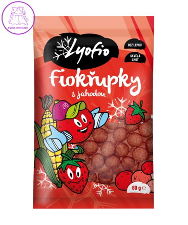 Křupky kukuřičné jogurt jahoda 80g PPD bez lepku 6008