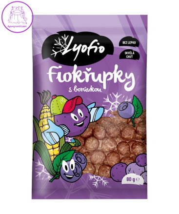 Křupky kukuřičné jogurt borůvka 80g PPD bez lepku 6007