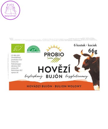 Bujon hovězí BIO kostky 66g Probio bez lepku 2586