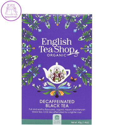 English Tea Shop English Breakfast Decaff - bezkofeinový BIO 20x2g 1555