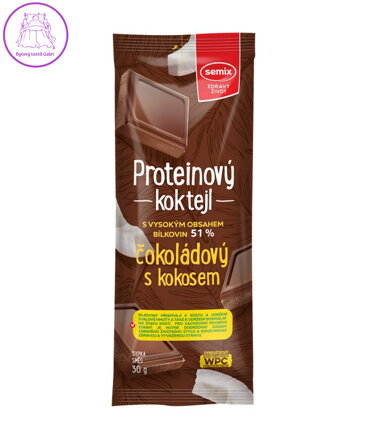 Proteinový koktejl ČOKOL., KOKOS 30g Semix 2520