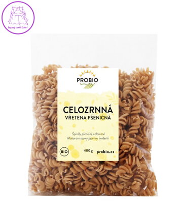 Těstoviny pšeničné vřetena celozrnné BIO 400g Probio 2635
