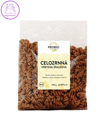 Těstoviny špaldové vřetena celozrnné BIO 400g Probio 2641