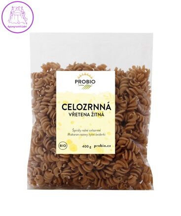 Těstoviny žitné vřetena celozrnné BIO 400g Probio 2644