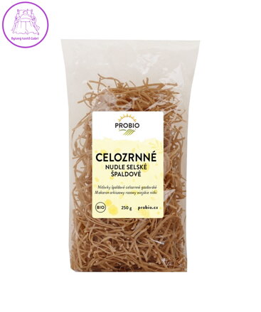 Těstoviny špaldové nudle selské celozrnné  BIO 250g Probio 2639