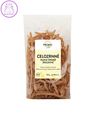 Těstoviny špaldové nudle široké celozrnné  BIO 250g Probio 2640