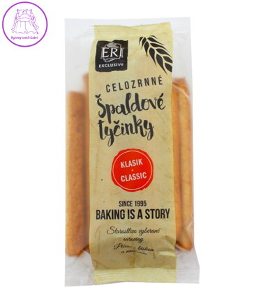 Celozrnné tyčinky špaldové 100g ERI 2563