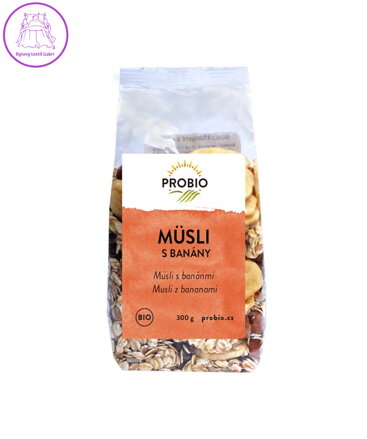 Musli šťavnaté s banány BIO 300g Probio 2624