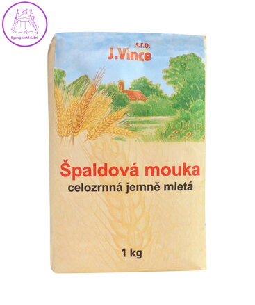 Mouka špaldová celozrnná hladká 1kg Vince 850