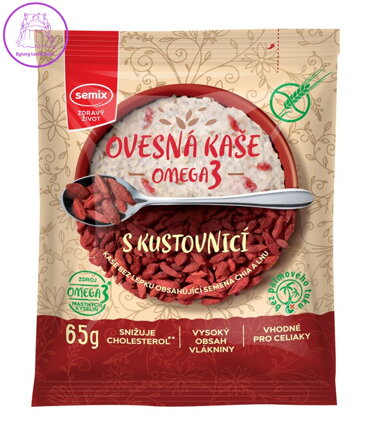 Kaše ovesná omega3 s kustovnicí 65g Semix bez lepku 2500