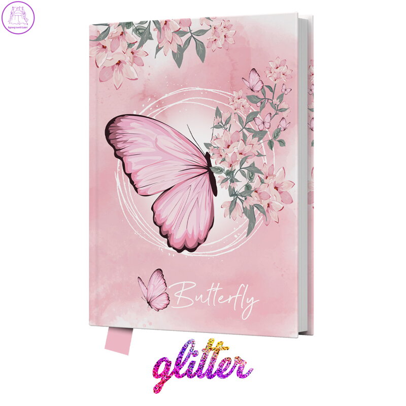 Památník JUNIOR 14x18 cm, 80 list. čistý - Butterfly