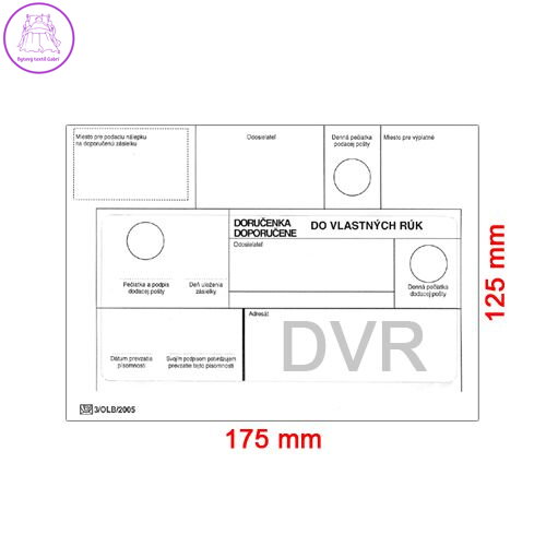 Obálky B6 125 x 175 mm do vlastních rukou