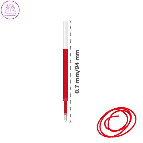 Náplň gelová MILAN Gel Touch 0,7 mm, červená