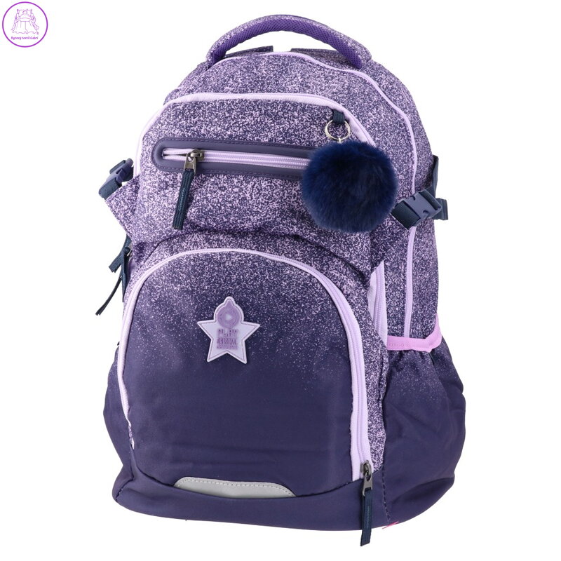 Školní batoh Apollo 251 Ergo Sunset - bílý / fialový