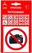 Informační nálepka Bez fotografie (8 x 8 cm)