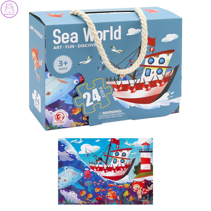 Dětské puzzle 44 x 31 cm (24 dílků) - Mořský svět