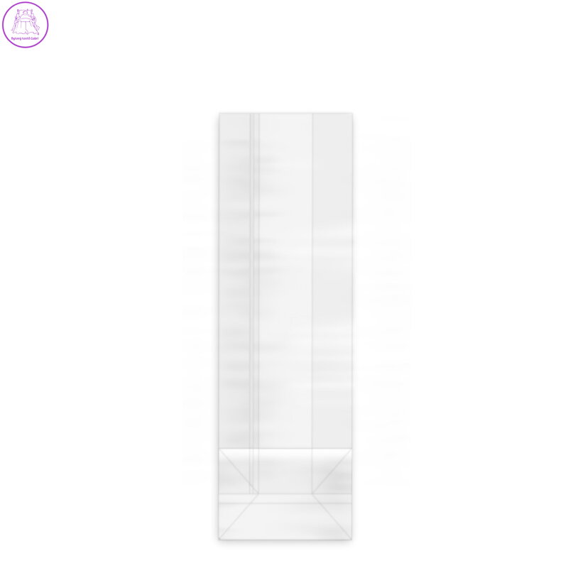 Sáček čirý (OPP) s obdélníkovým dnem 7+4 x 22 cm