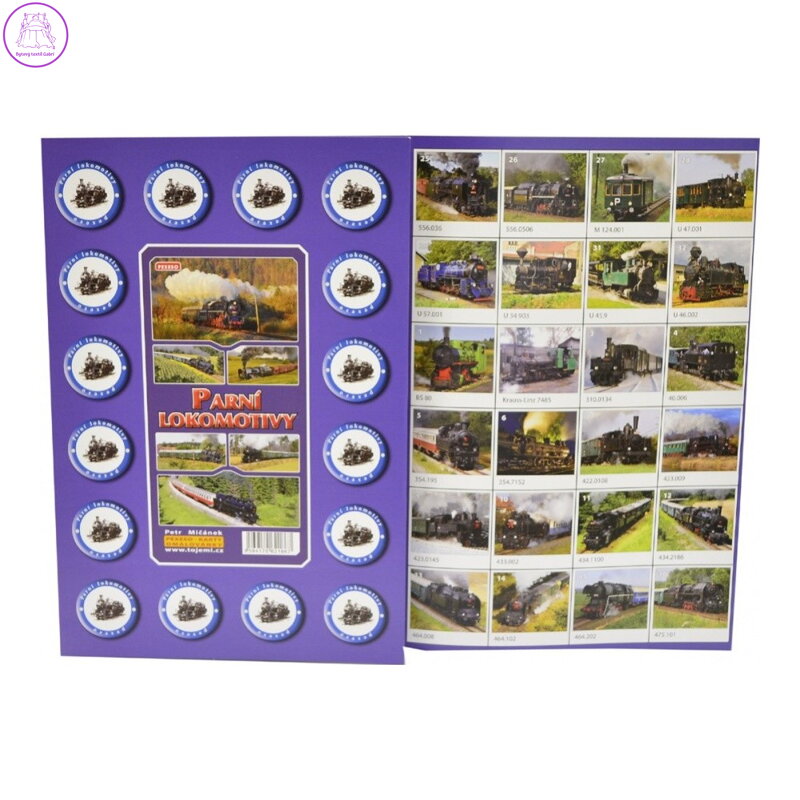 Pexeso A4 Parní lokomotivy