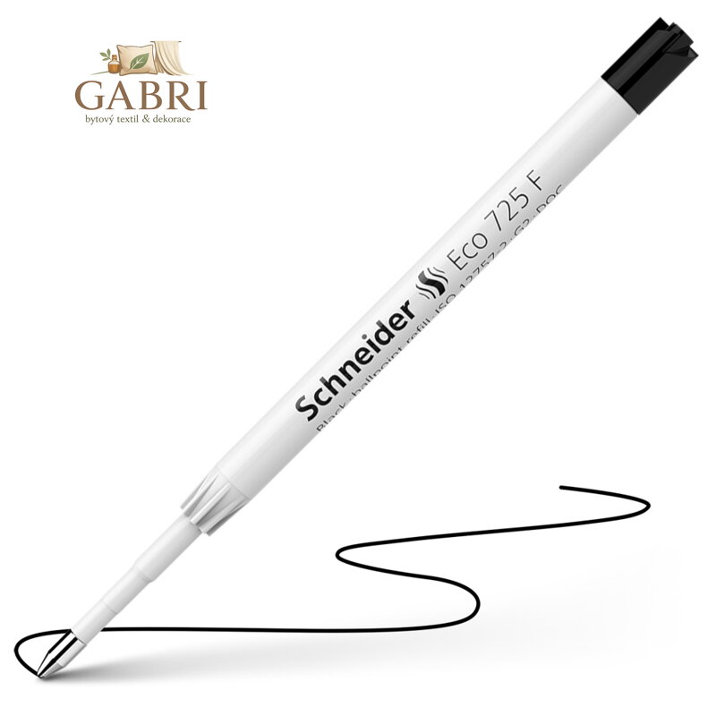 Náplň do kuličkového pera Schneider Eco 725 F - černá