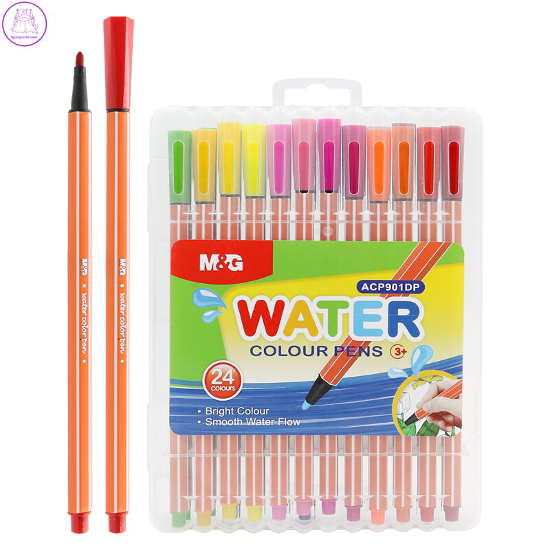 Fixy vodové, šestihranné - sada 24 ks