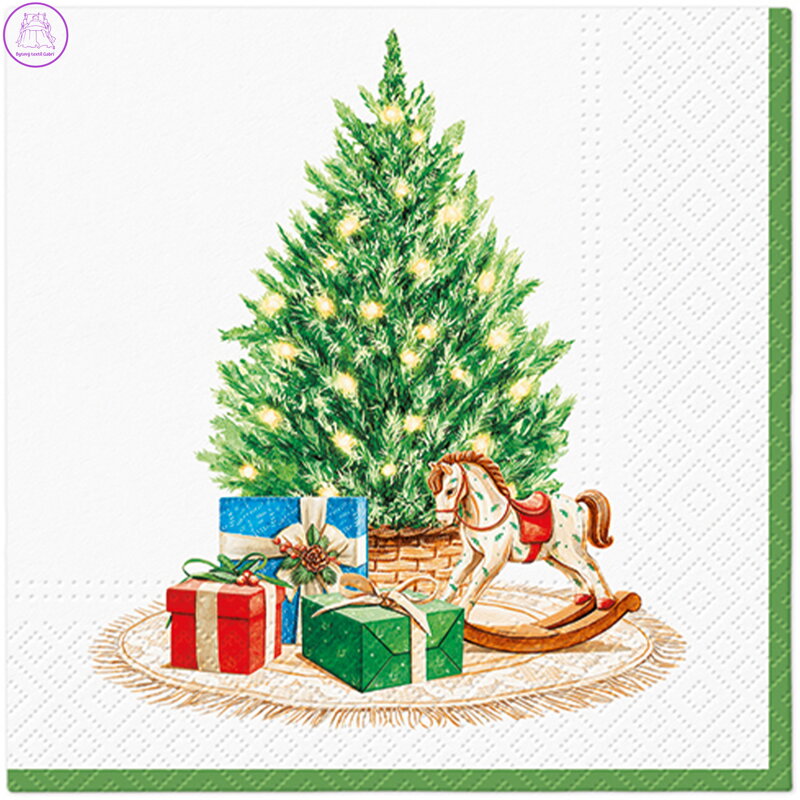 Ubrousky PAW L 33x33cm Christmas celebrations