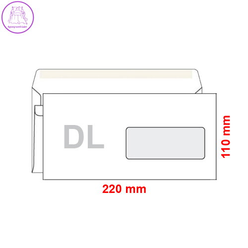 Obálka DL okénko / 25 samolepící
