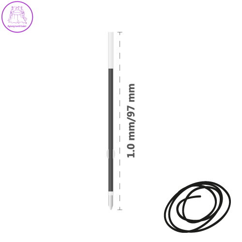 Náplň kuličková MILAN Capsule 1,0 mm, černá