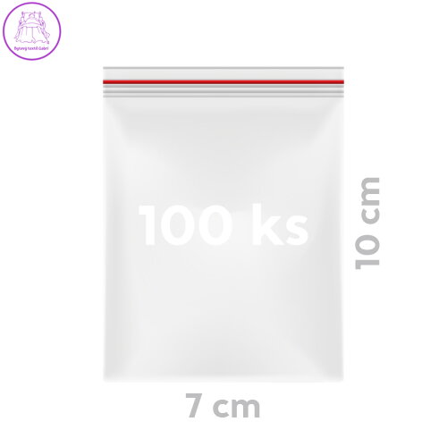 Sáčky rychlouzavírací 7 x 10 cm (100 ks v bal.)