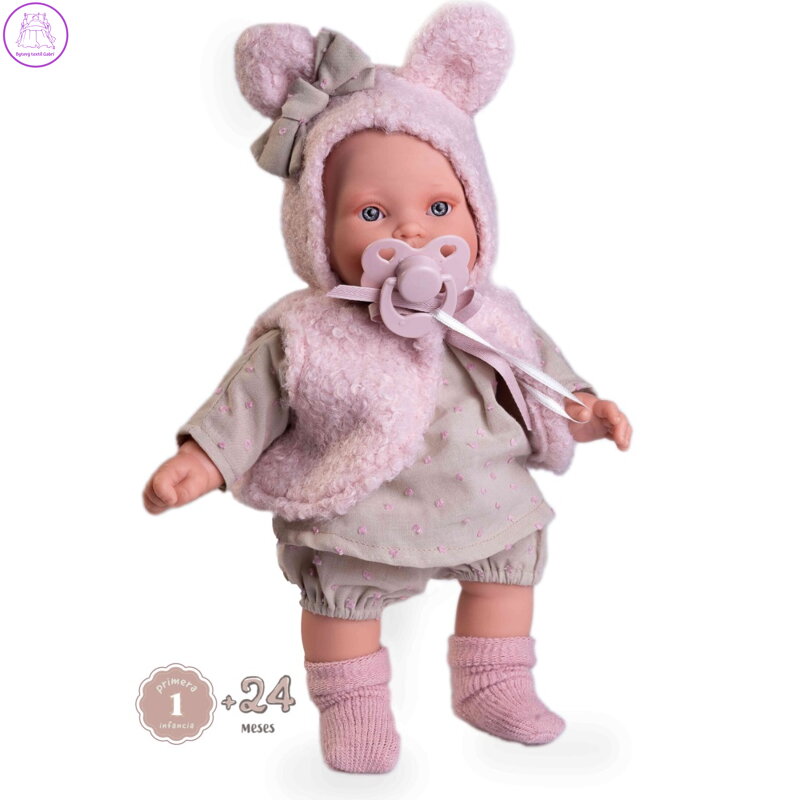 Panenka Kika s kloboukem a vestou 27 cm, se zvukem