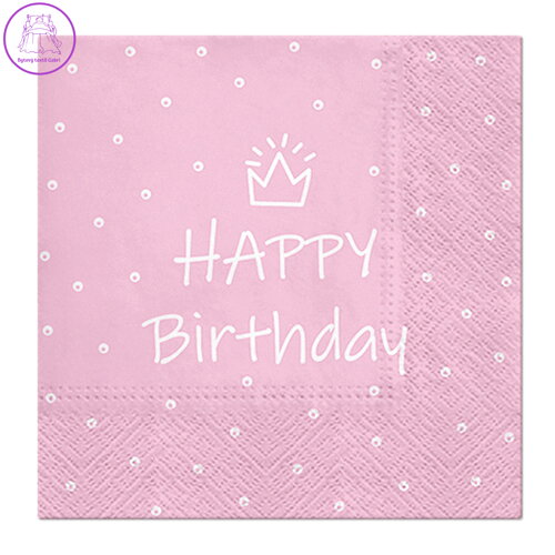 Obrúsky PAW L 33x33cm Special Day (light pink)