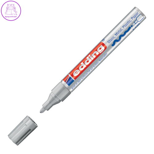 Lakový popisovač Edding 750 stříbrný