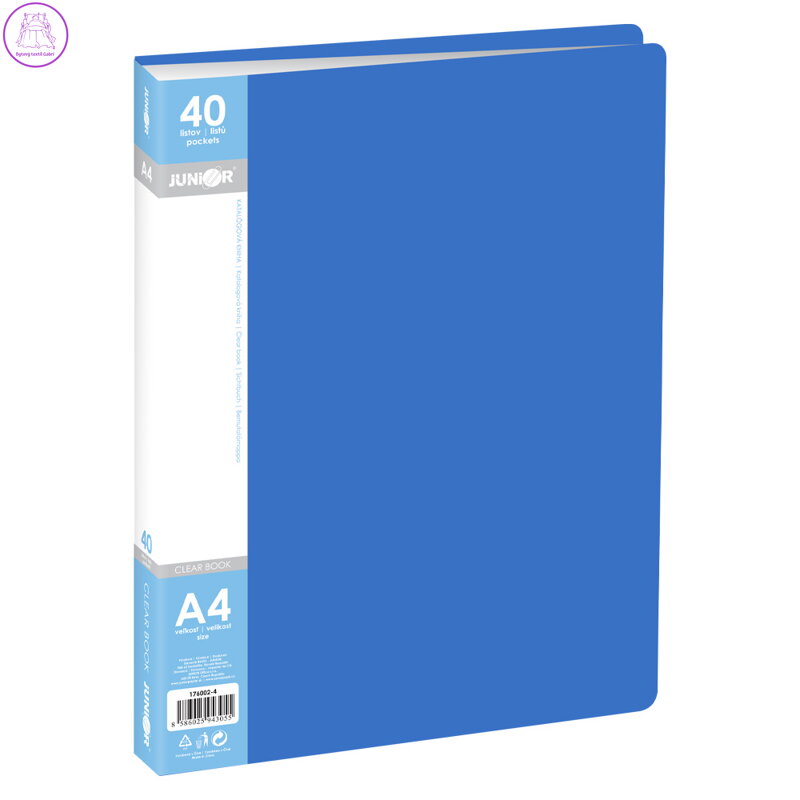 Katalogová kniha A4/40 listová, modrá