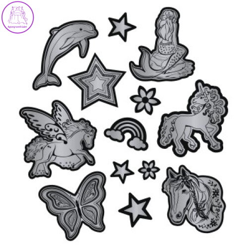 Reflexní samolepky dětské Step by Step, stříbrné