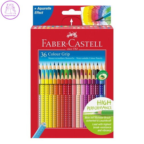 Pastelky akvarelové Faber-Castell Colour Grip sada 36 ks