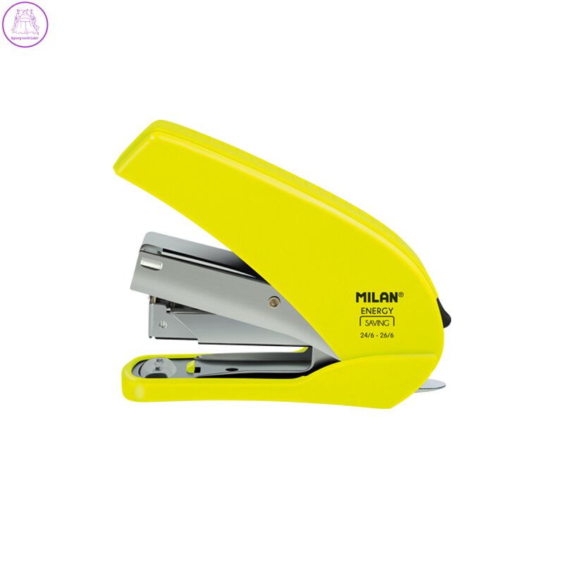 Sešívačka MILAN "šetřící energii" Acid, žlutá - blistr