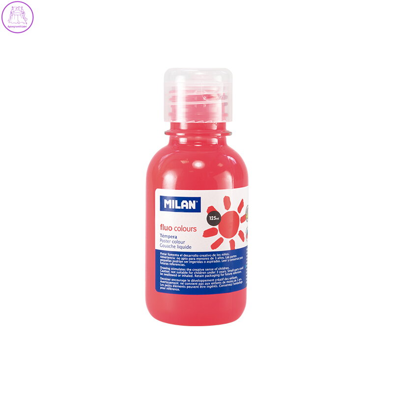 Barva temperová 125ml Fluo - korálová