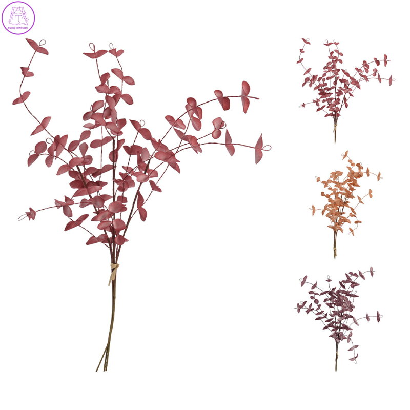 Dekorace - větvička s listy 49 cm (3 podzimní barvy)