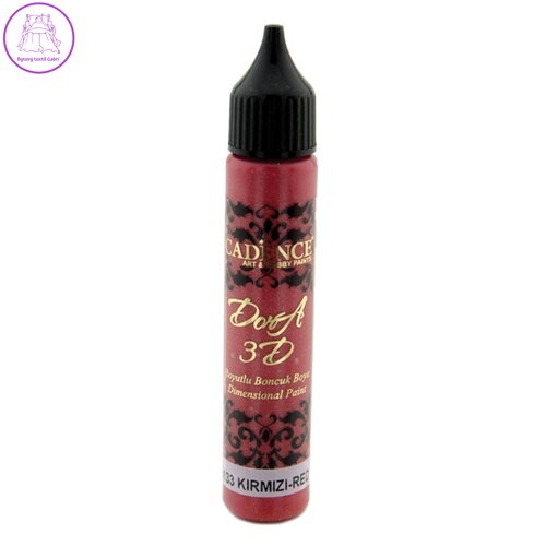 Metalická kontura CADENCE, červená, 25 ml