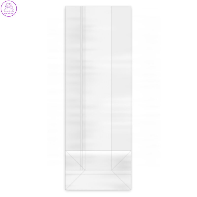 Sáček čirý (OPP) s obdélníkovým dnem 10+6 x 28 cm