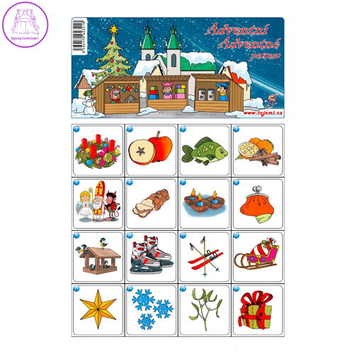 Pexeso A4 Adventní čas