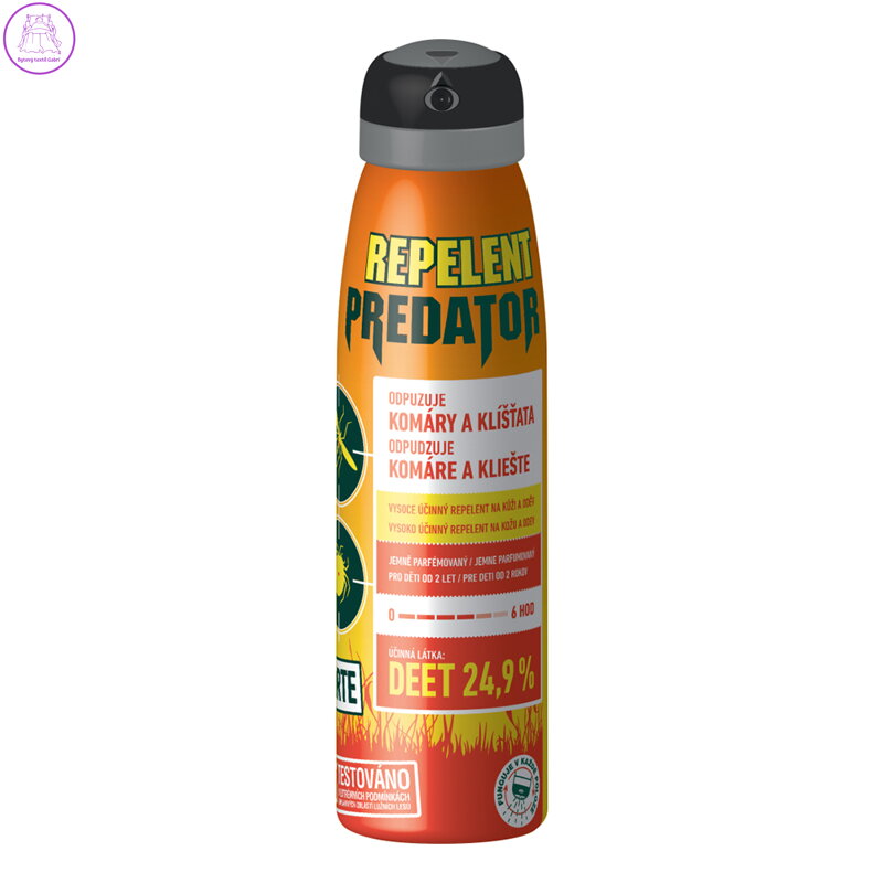 Predator Repelent Forte DEET 24,9% repelentní sprej odpuzuje komáry a klíšťata 150 ml