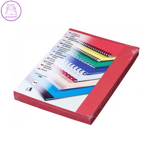 Kartonové desky DELTA A4 červené